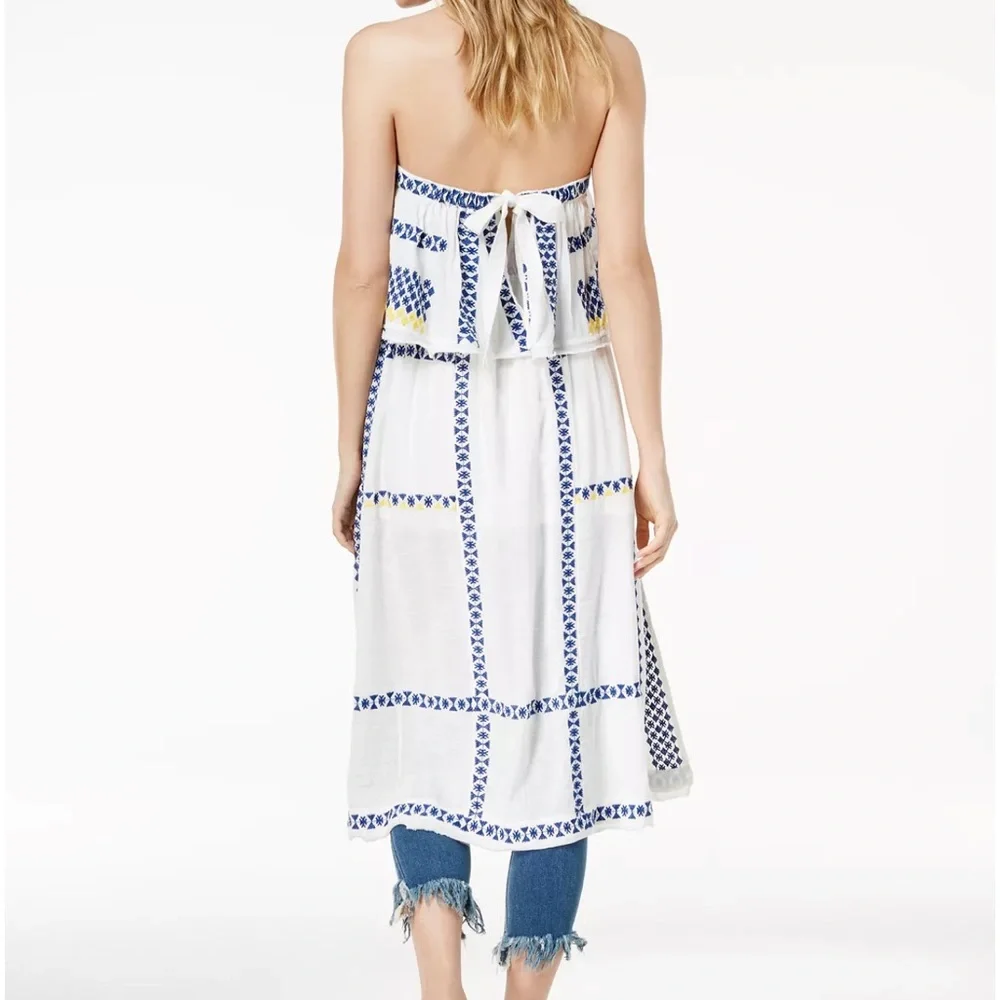 Free People Wild Romance Embroidered Dress in Ivory. Women’s Medium - Picture 6 of 15